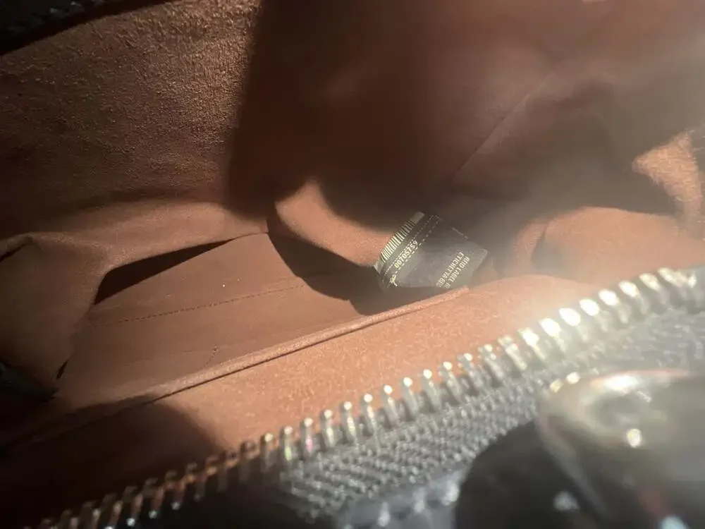 Fendi Dotcom Leather and Python Satchel Bag